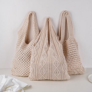 Crochet Tote Bag,Handmade Shoulder Bag, Valentine Gift,Beach Bag, Women's Tote Bag, Supermarket Bag,Gift for Her