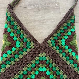 Crochet Flower Granny Square Bag **PATTERN**